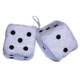 www.usautoteile-shop.de - FUZZY DICE 9CM WEIß