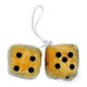 www.usautoteile-shop.de - FUZZY DICE 6CM GELB