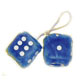 www.usautoteile-shop.de - FUZZY DICE 6CM BLAU