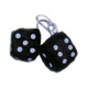 www.usautoteile-shop.de - FUZZY DICE 7CM SCHWARZ