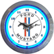 www.usautoteile-shop.de - NEON UHR -MUSTANG/WEISS